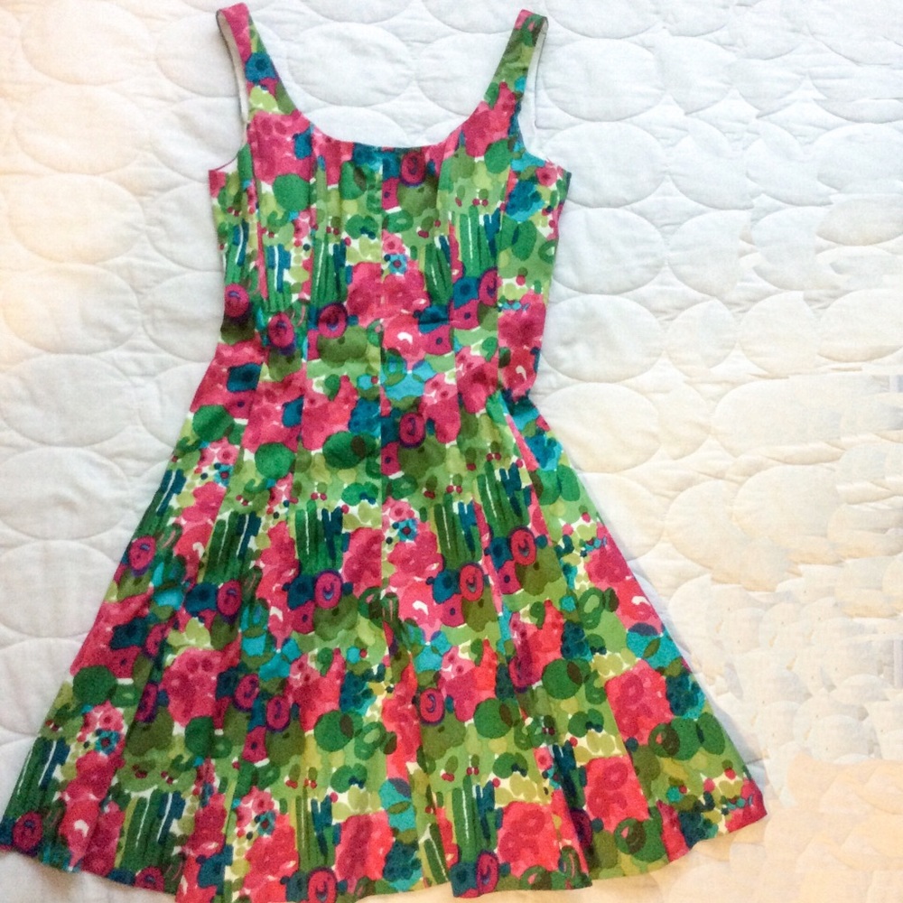 Nine West fit & flare floral dress with boning